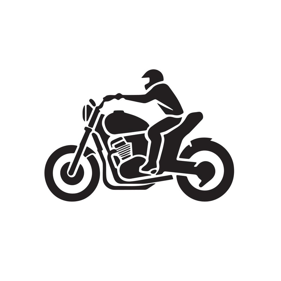 Motorcycle Icon for Highway and Transportation Project vector