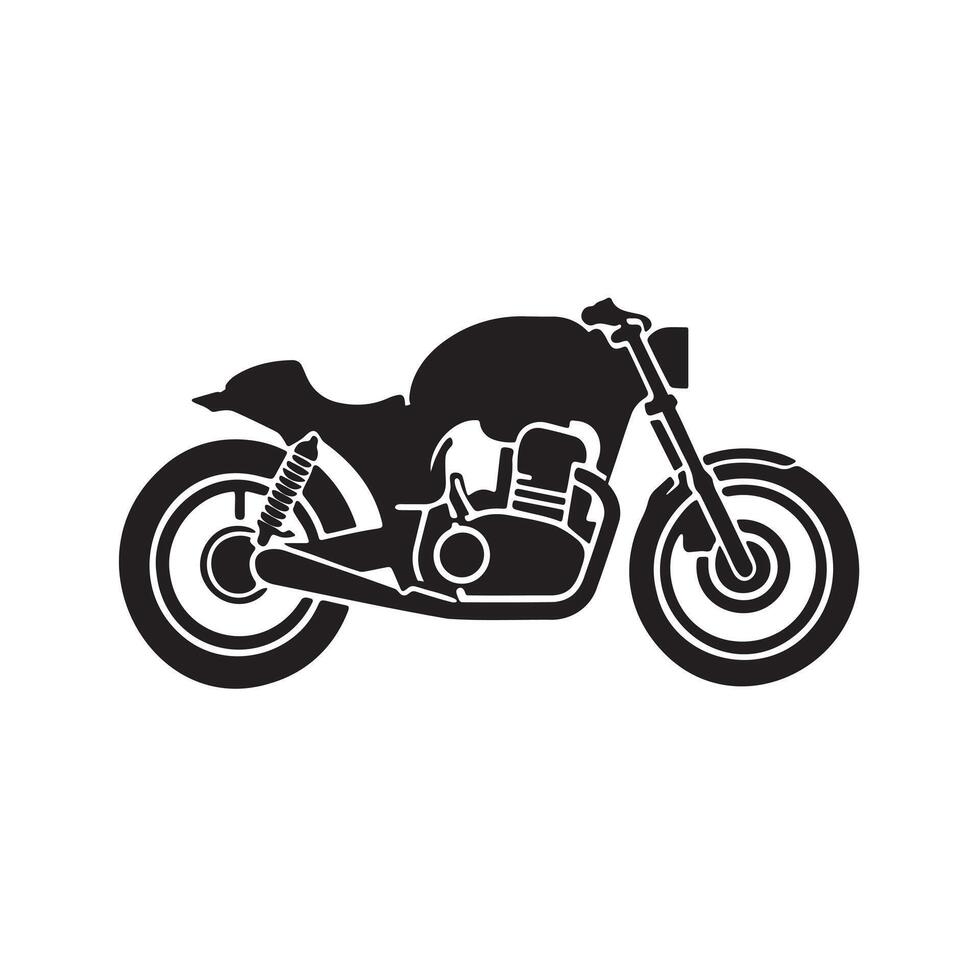Motorcycle Icon for Roadway Maps and Navigation Apps vector