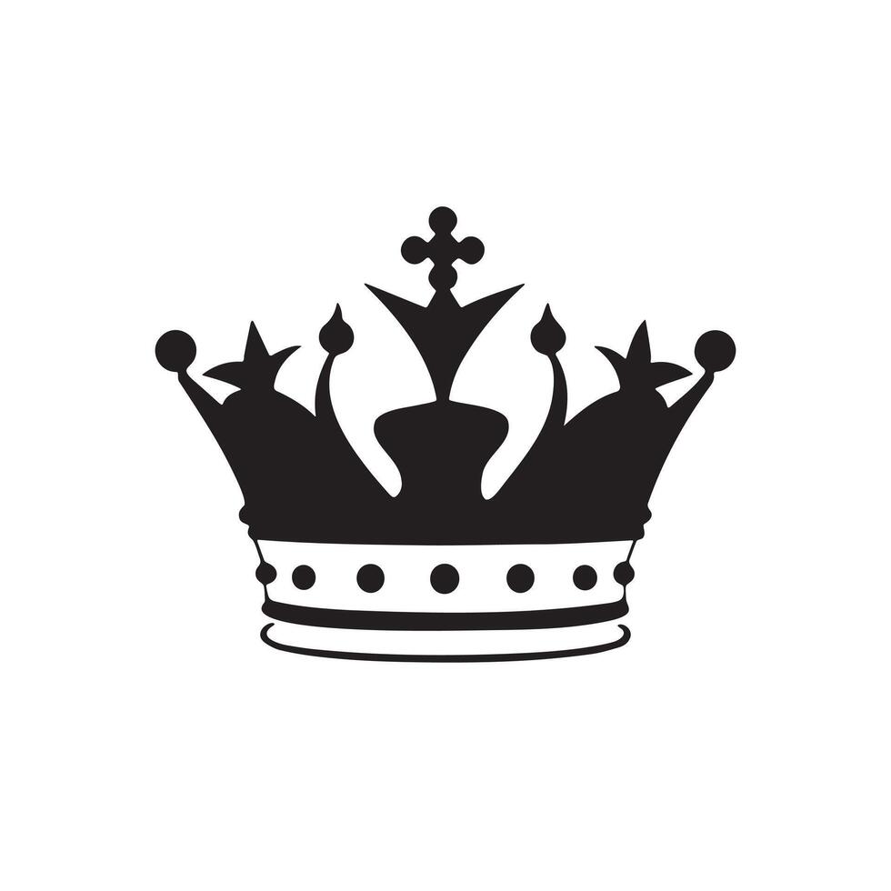 Royal Crown Icon That Symbolize Power, Prestige, and Luxury vector