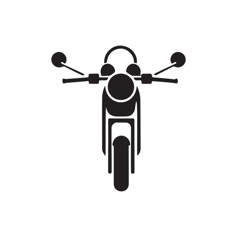 Motorcycle Icon for speed and Dynamic Design vector