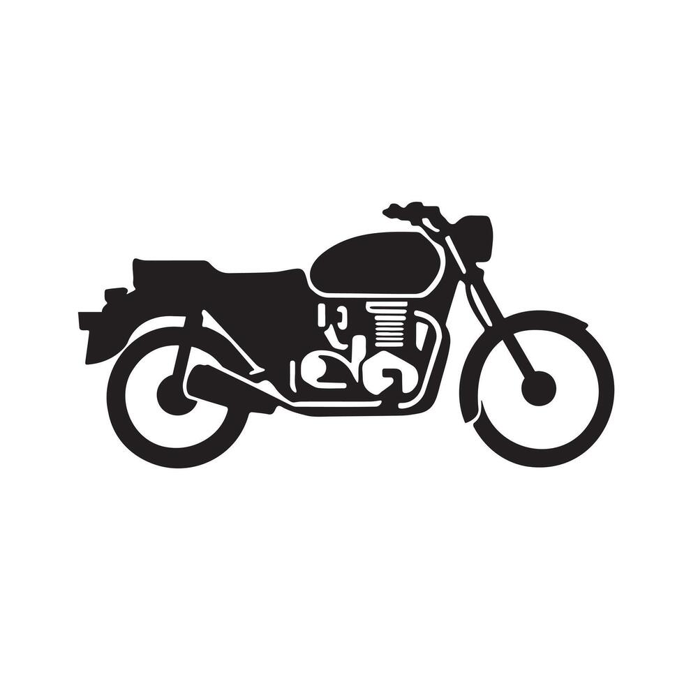 Motorcycle Icon for Road Signs for Maps and Traffic System vector