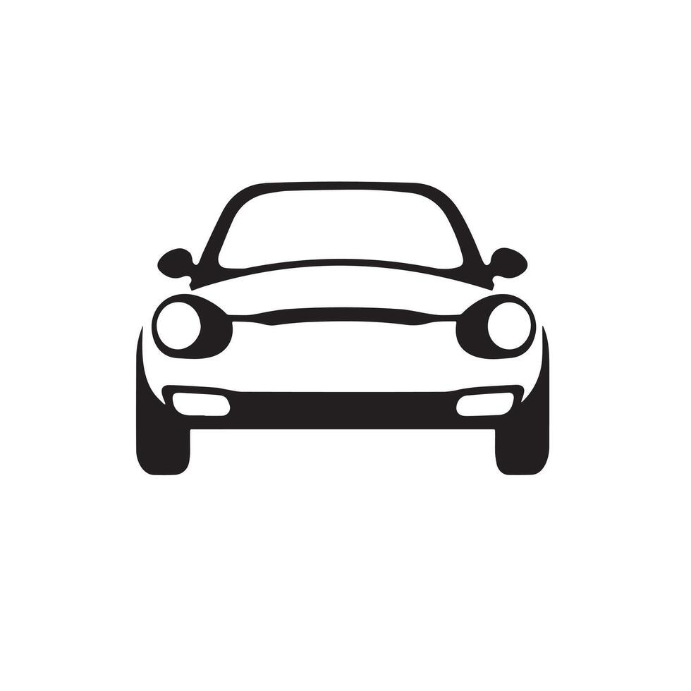 Old Model Car Icon for Retro-Themed Apps and Sites vector