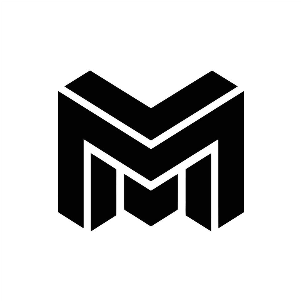 MMV Custom Character Logo Design vector