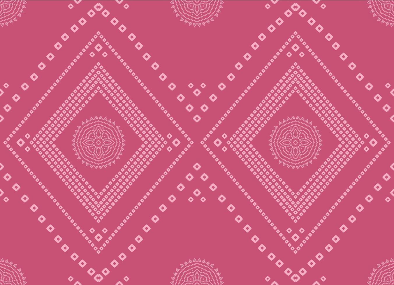 a pink and white geometric pattern with dots vector
