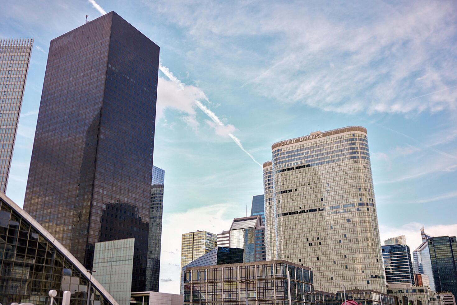 Skyscrapers and Coeur Defense building in La Defense Paris France 06.01.2025 photo