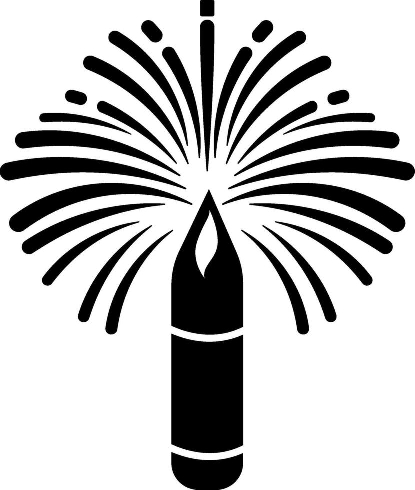 Explosive firework design, showcasing a powerful burst. vector