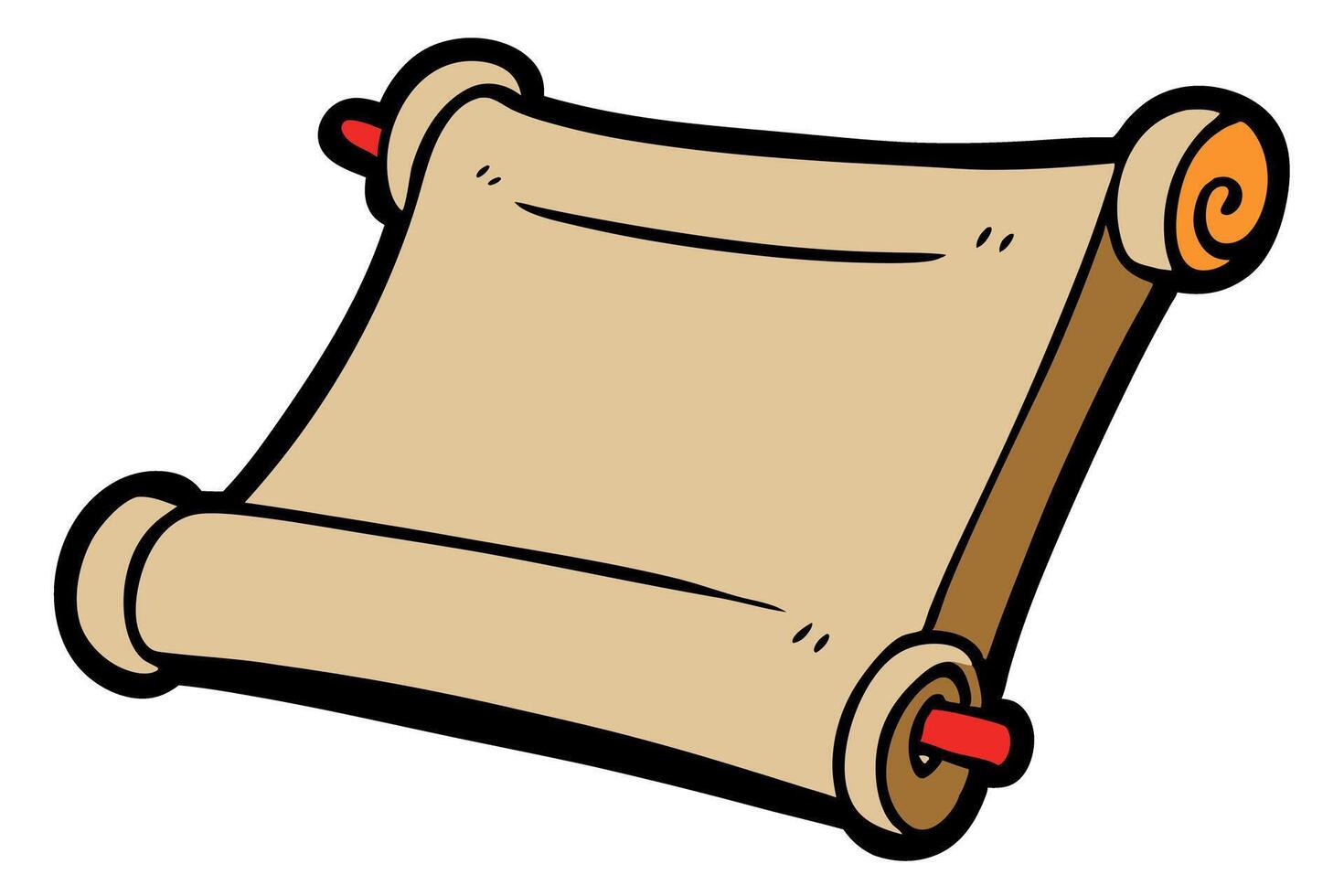 Old manuscript scroll with classic design, capturing the essence of written history and intellectual legacy for World Book and Copyright Day vector