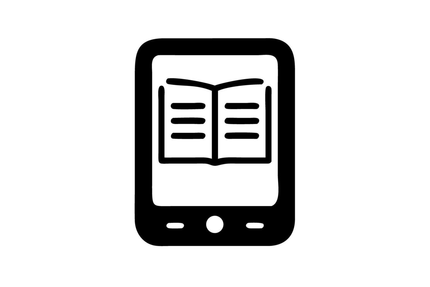 Modern ebook reader with digital book page and tablet, illustrating the future of reading on World Book and Copyright Day vector