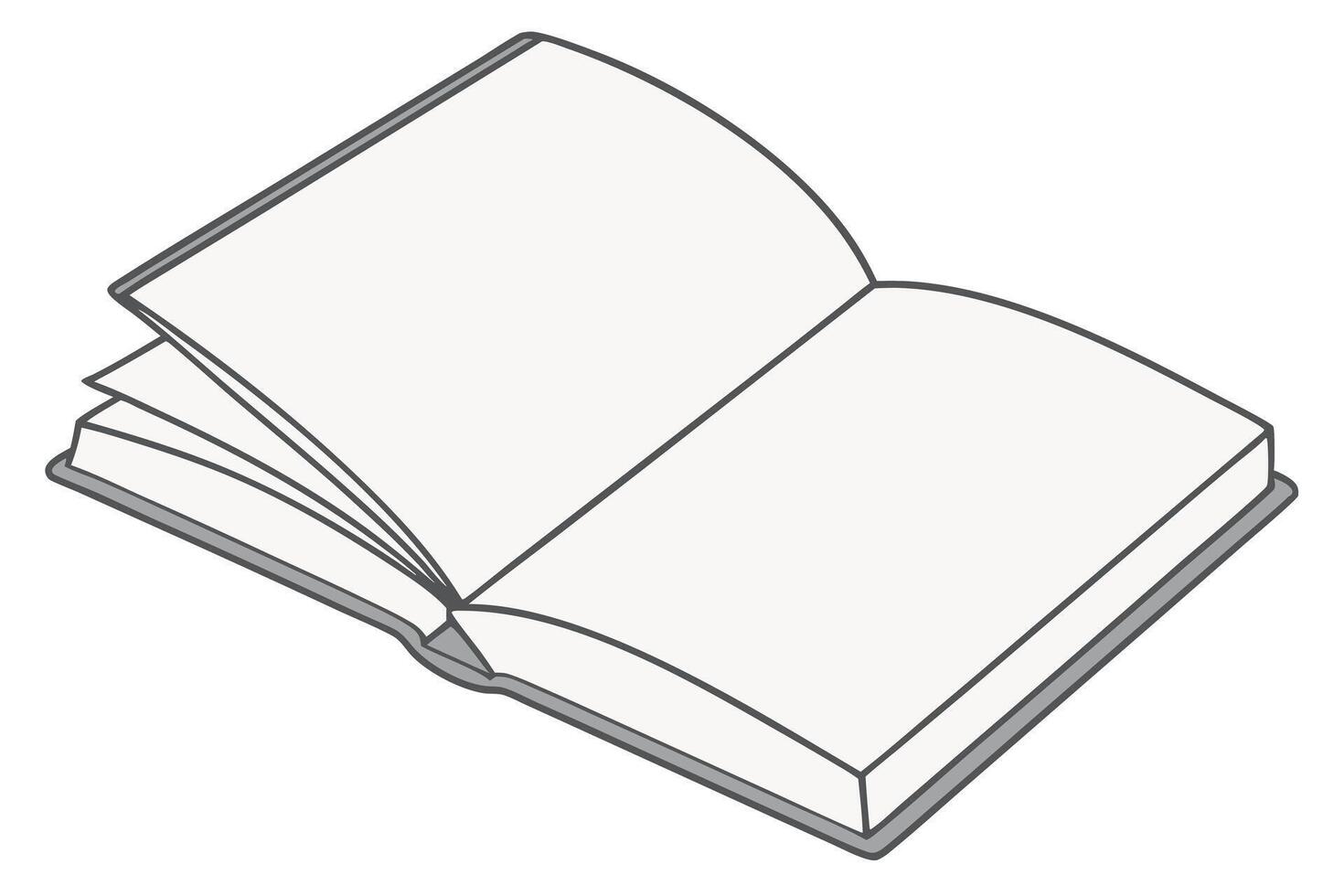 Creative open book design with sharp lines and clarity, ideal for World Book Day, reading promotion, and educational resources vector
