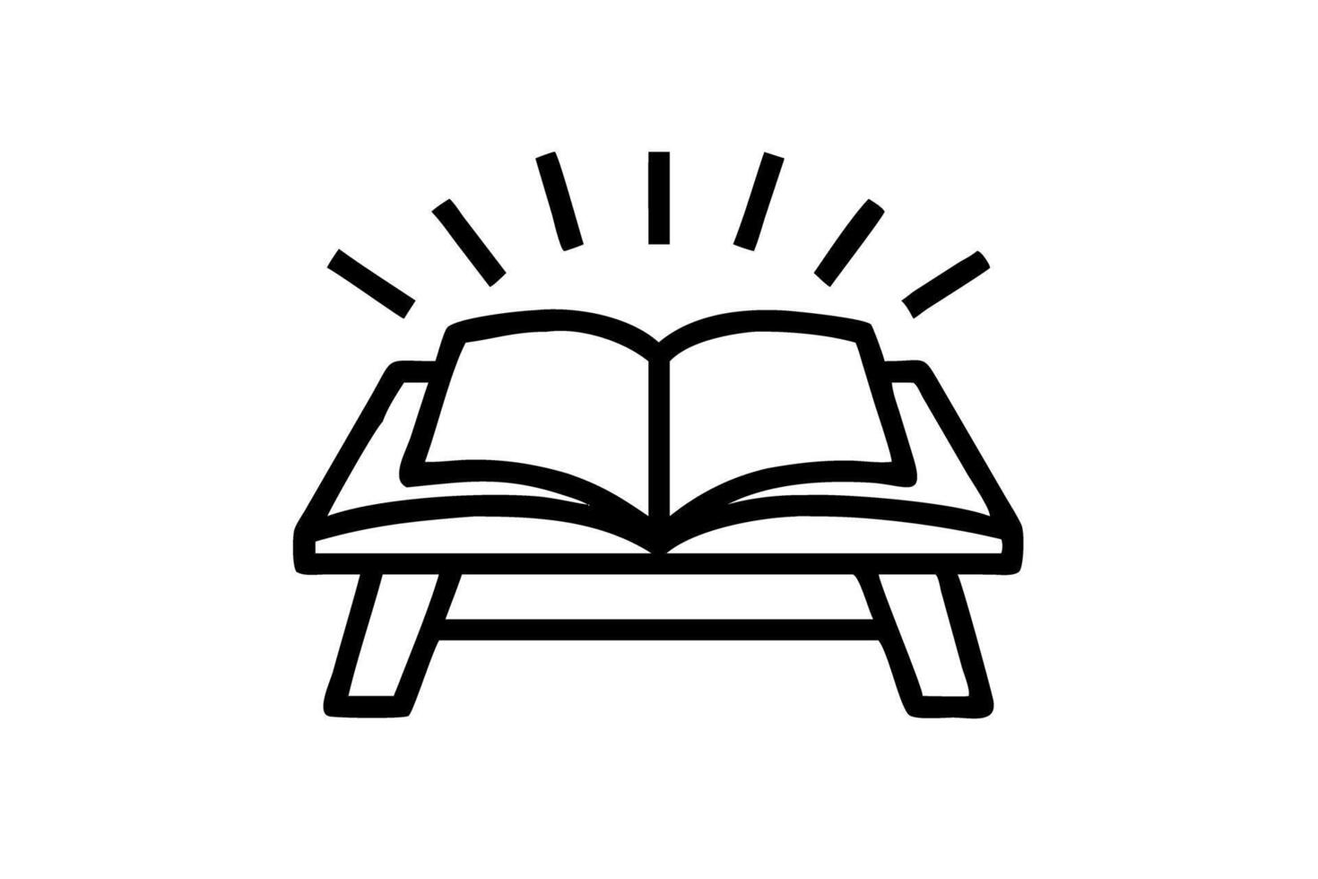A warm sun rising above an open book, reflecting the theme of new beginnings, ideal for World Book Day inspiration vector