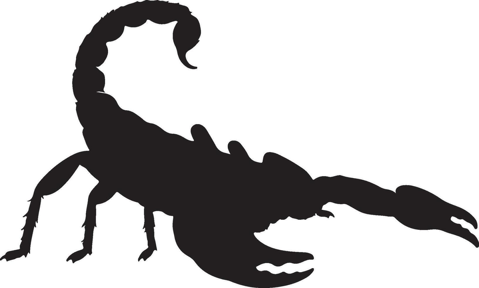 Scorpion silhouette illustration vector