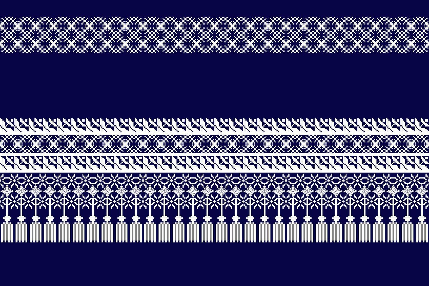 Geometric floral pattern background.flower ethnic pixel pattern,Aztec style,abstract background.design for texture,fabric, vector