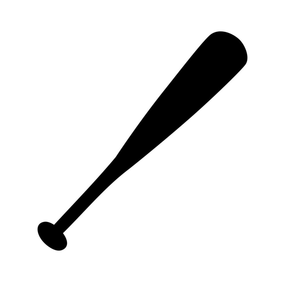 Cartoon Metal Baseball Bat Icon Digital Source vector