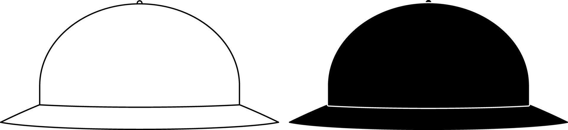 outline silhouette Brodie helmet icon set vector
