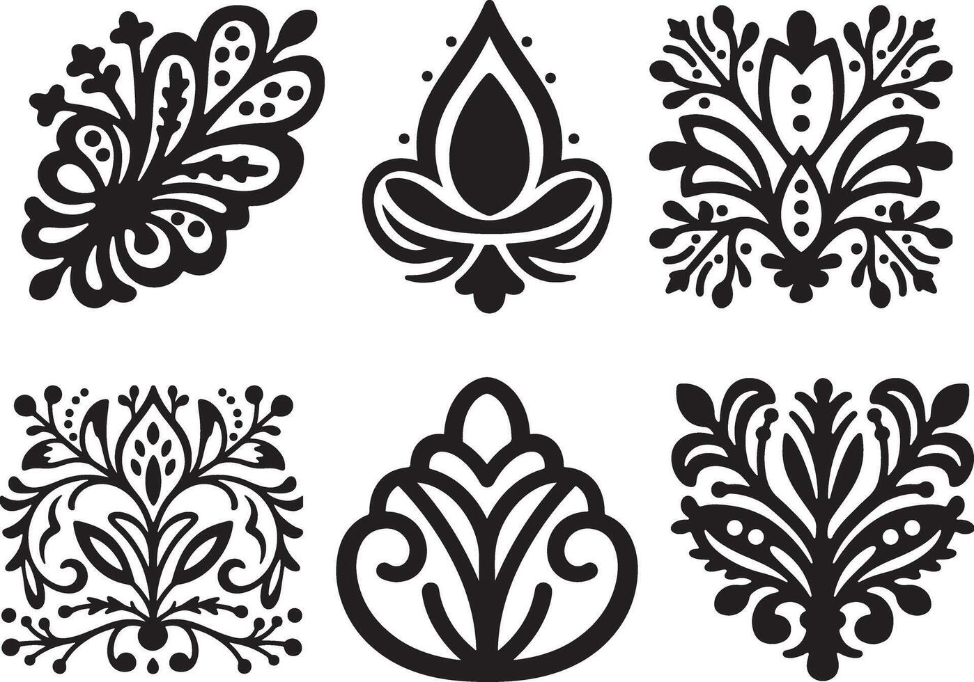 The Elegant Luxury ornamental Patterns Design vector