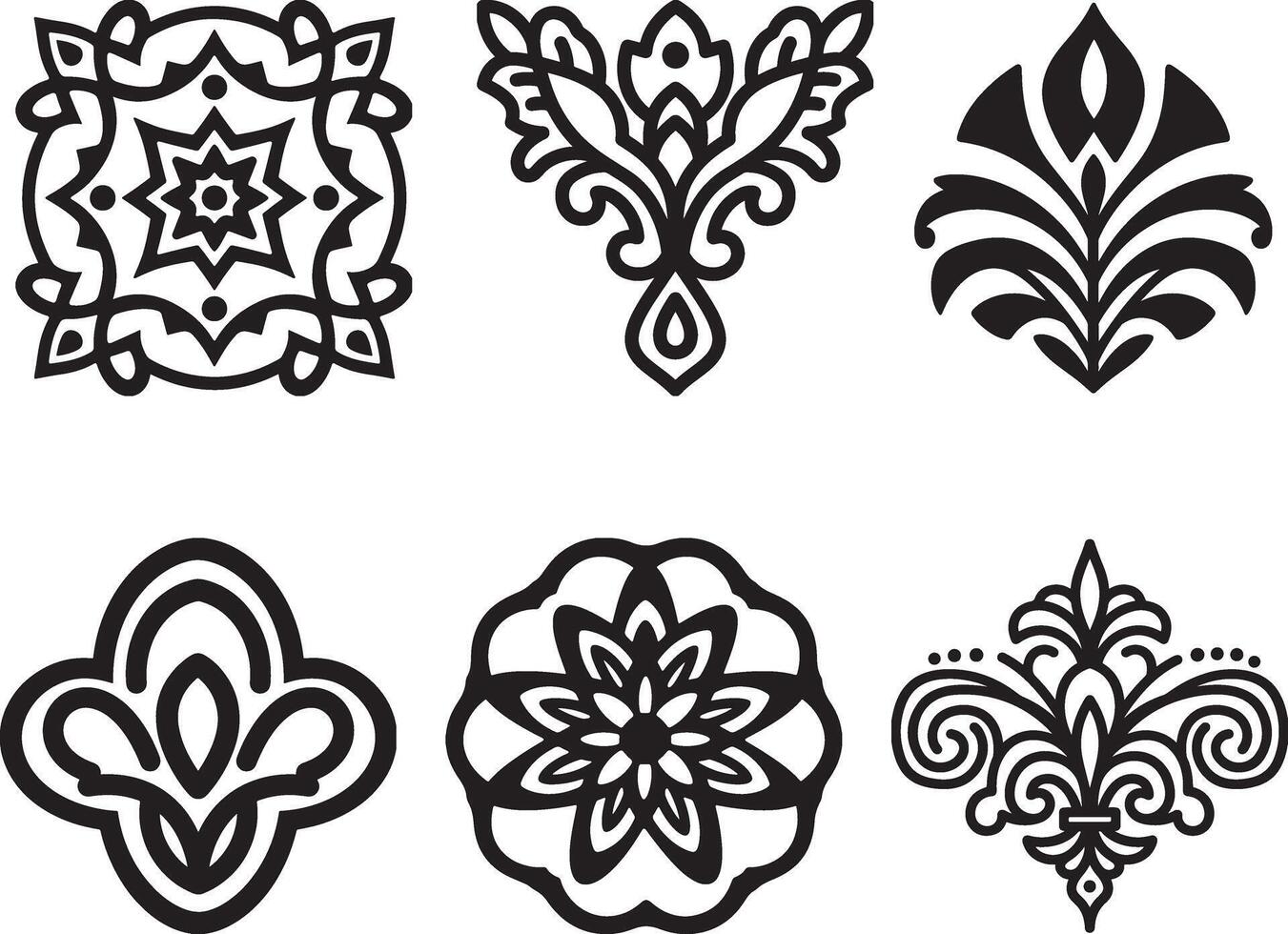 The ornamental Of Patterns Design vector