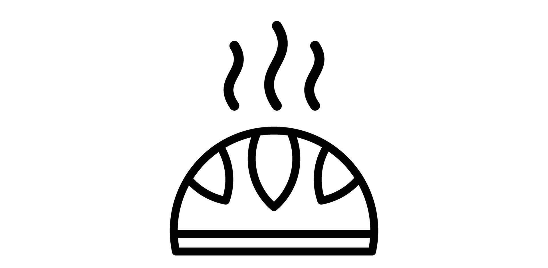 Bun bread icon design vector