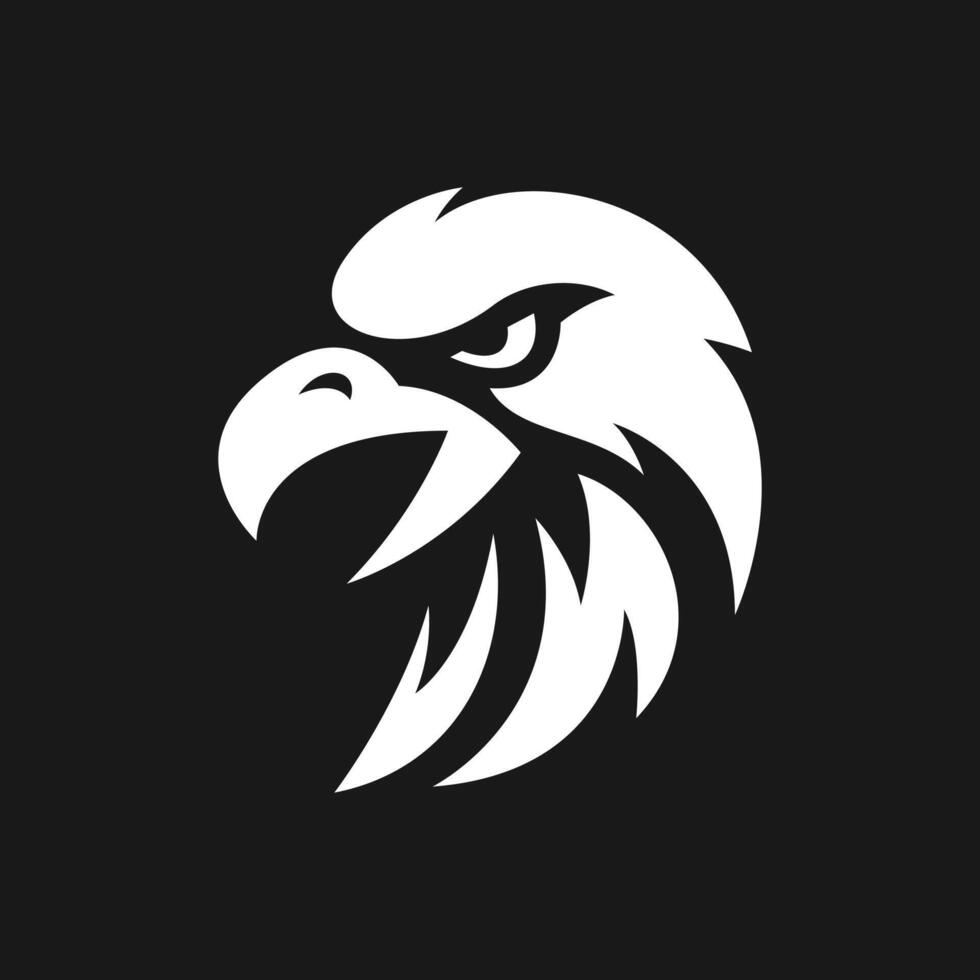 Head Eagle Silhouette Logo vector