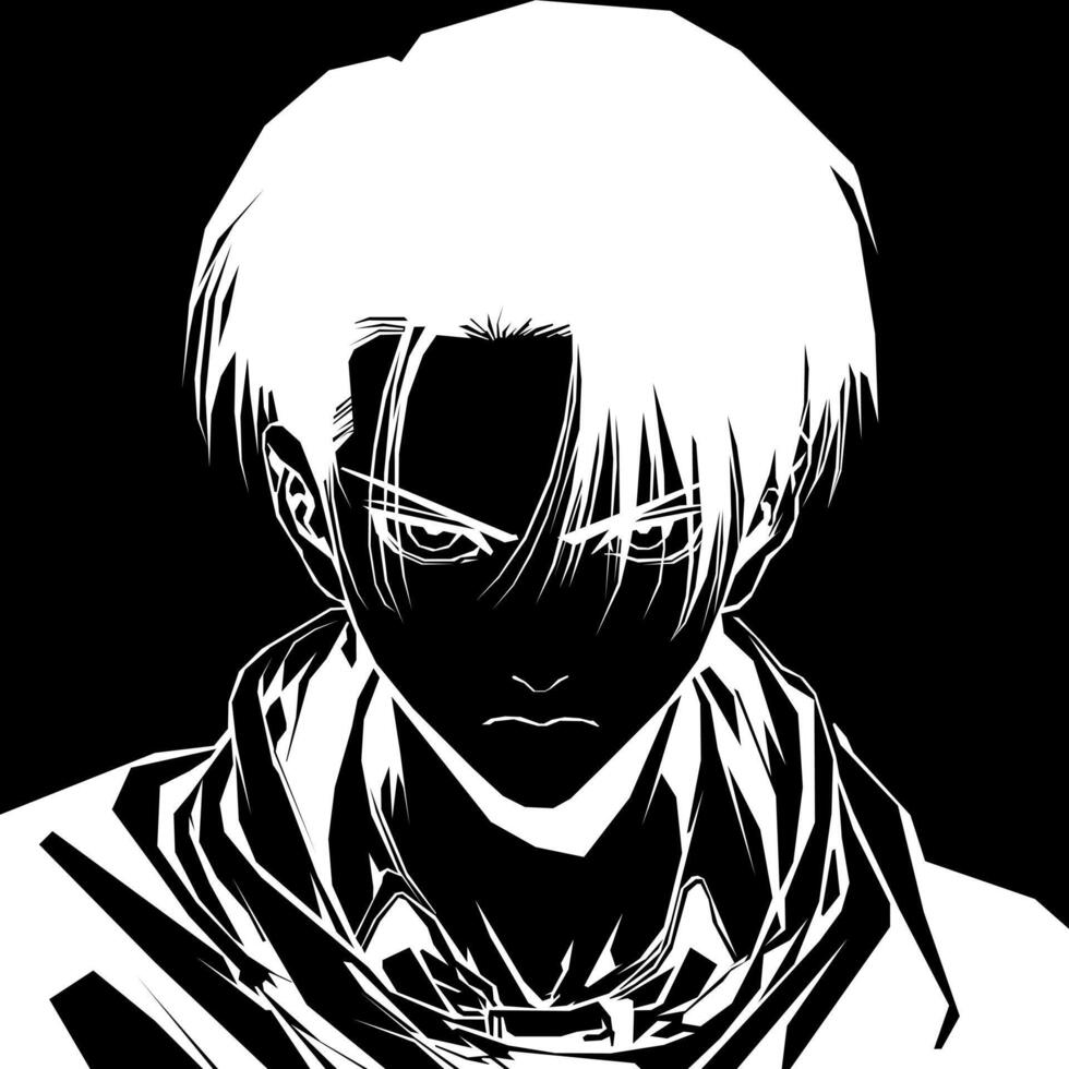 levi - anime character vector