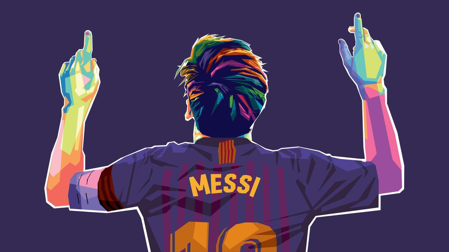 lionel messi WPAP vector