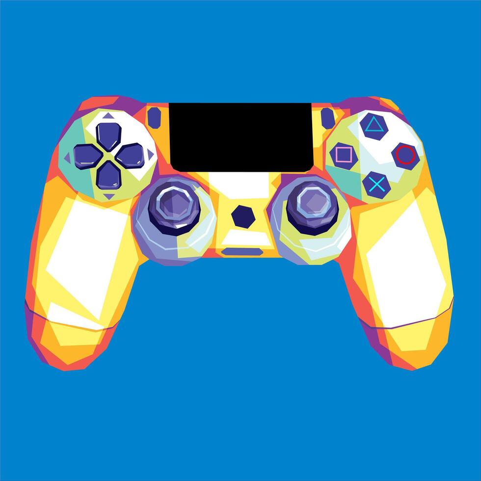 Joystick in WPAP pop art vector