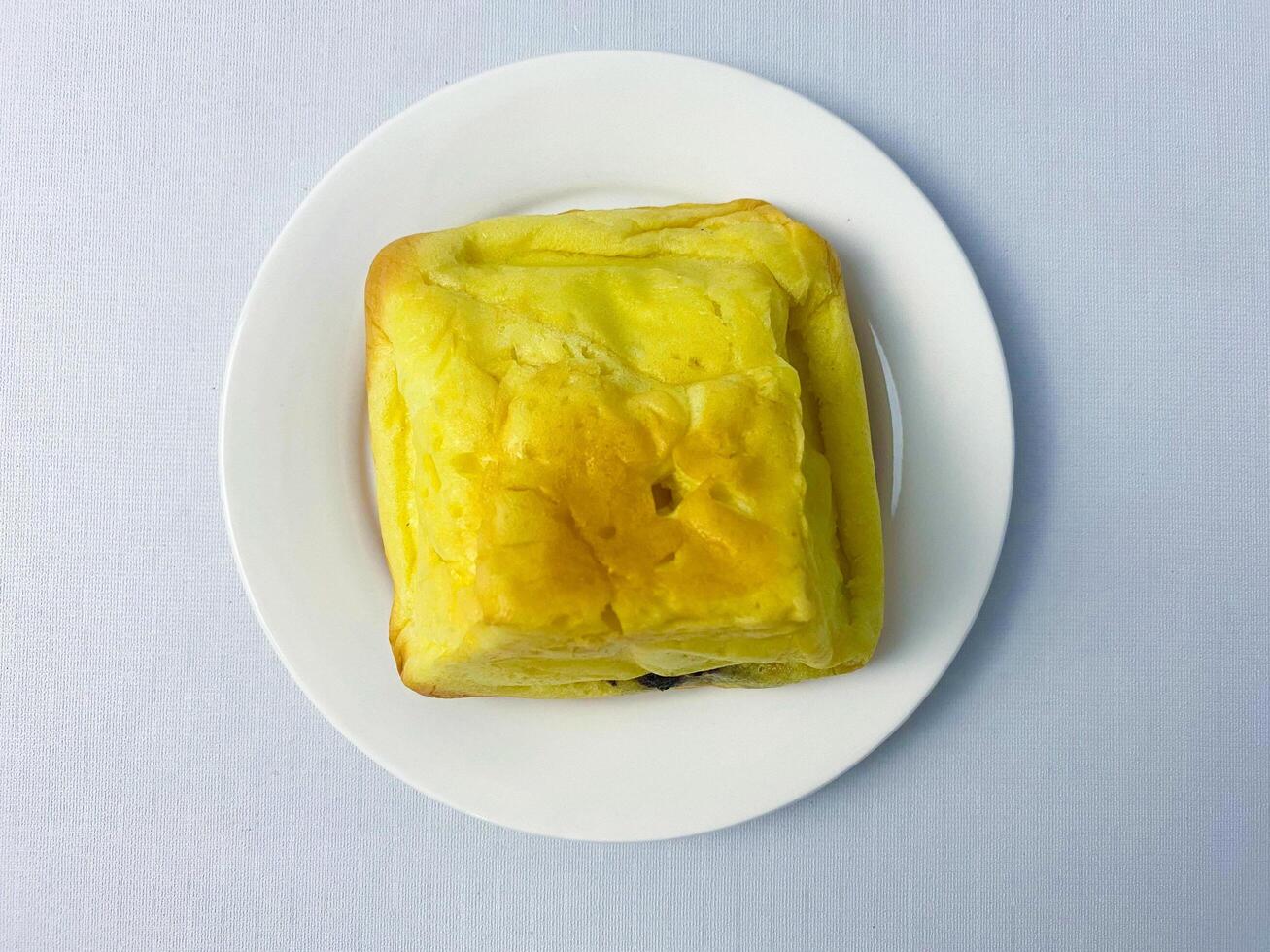 Delicious Sweet Puff Pastry on a White Plate, a Freshly Baked Temptation photo