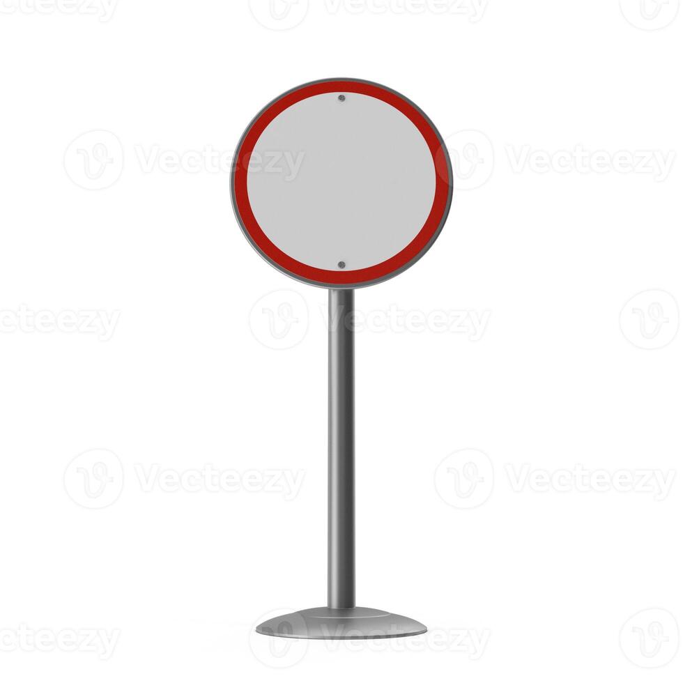 Blank Round Sign, Perfect for Your Next Announcement or Message 3d, white background photo