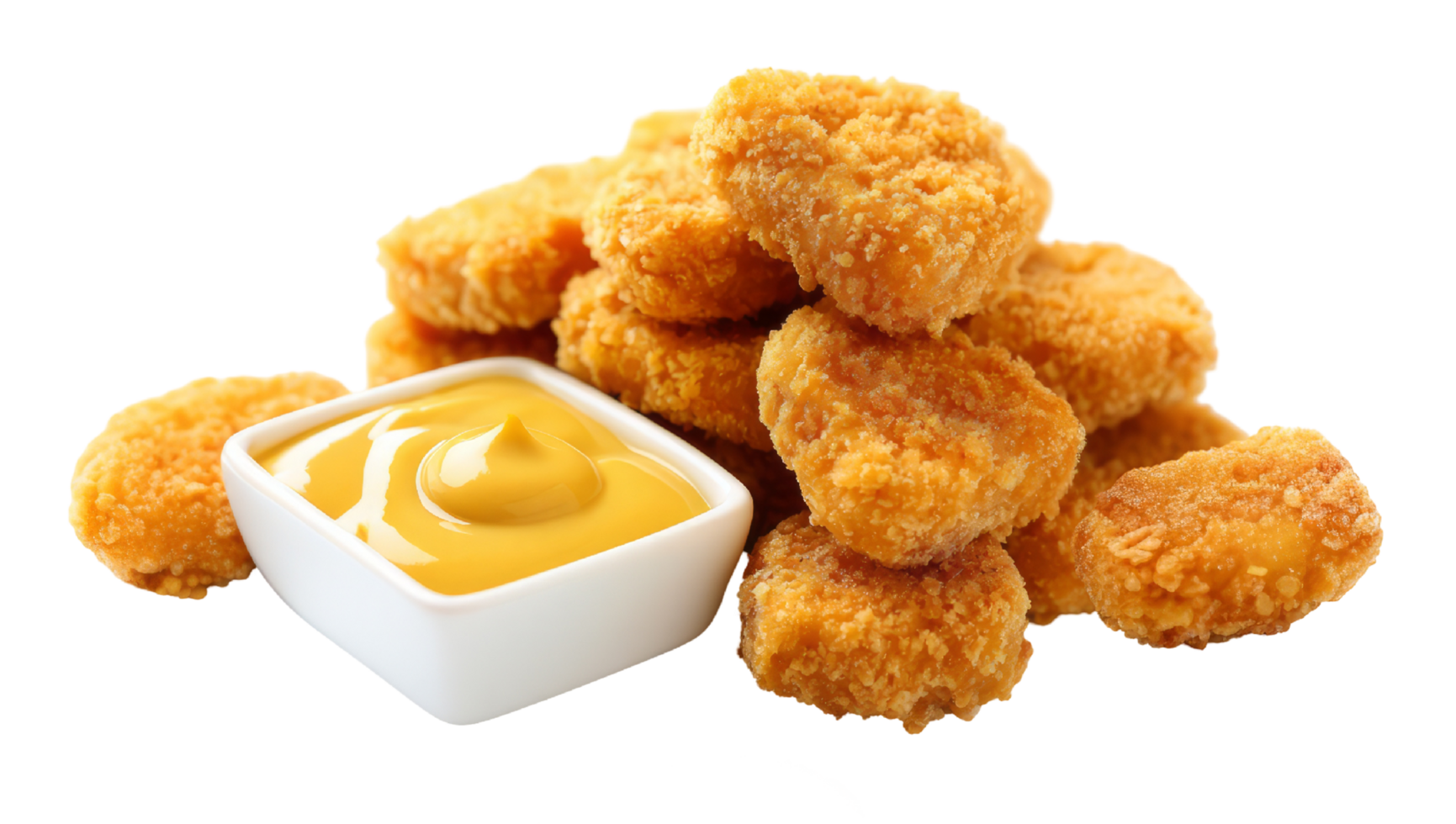 Crispy Chicken Nuggets with Mustard png