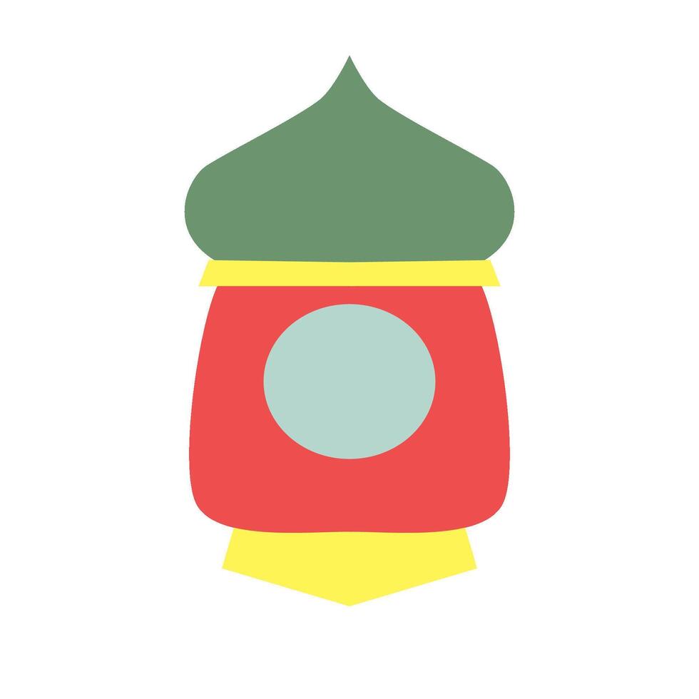 lantern for islamic design vector