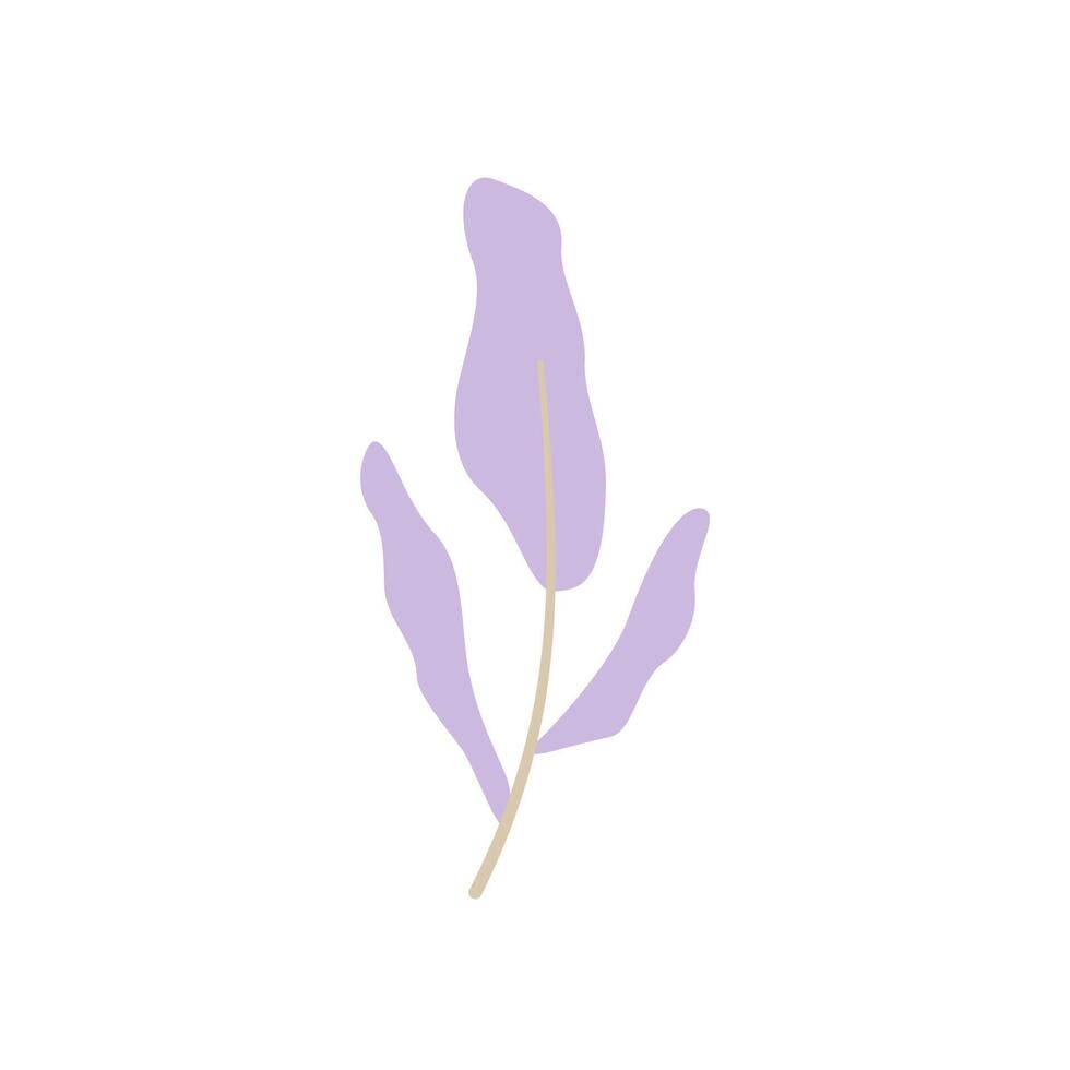 waves leaf design with purple color vector