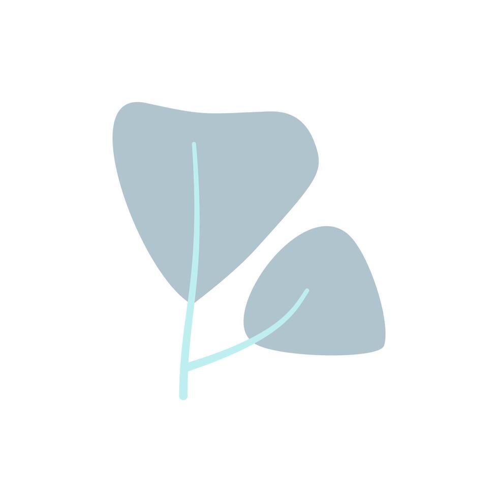 aesthetic leaf with pastel color vector