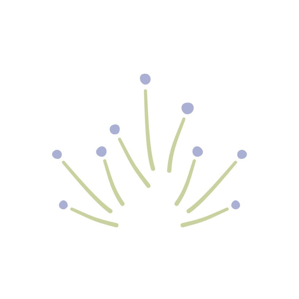 cute grass with soft color and unique design vector