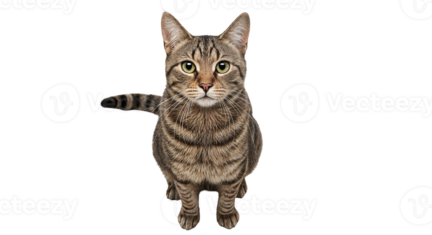 Tabby Cat Sitting png