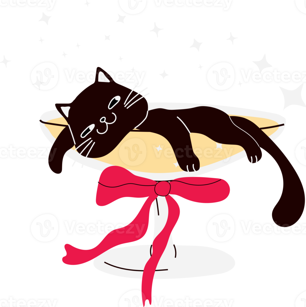 A playful party cat inside a cocktail glass, fully embracing the party time vibe. png