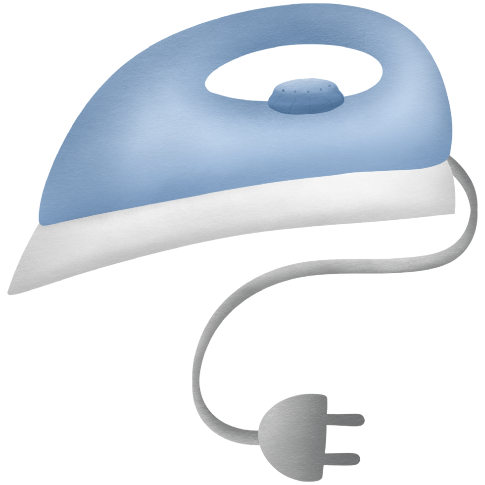 electric iron hand drawn transparency illustration png