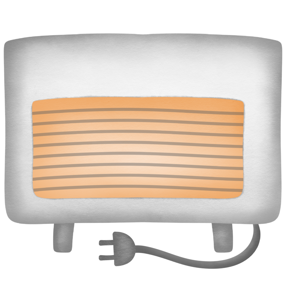 Heater hand drawn transparency illustration png