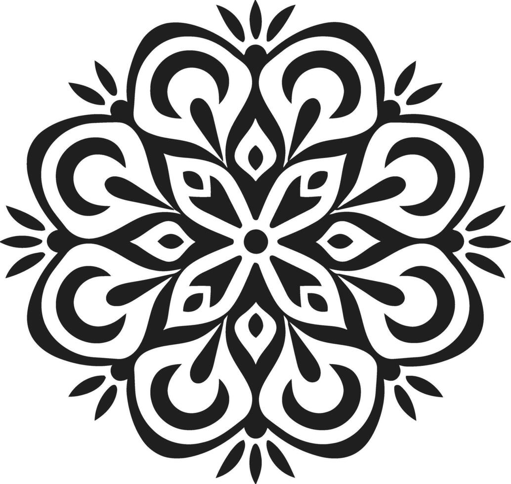 A mesmerizing mandala radiating inner peace and balanced harmony perfect for meditation with clean design vector