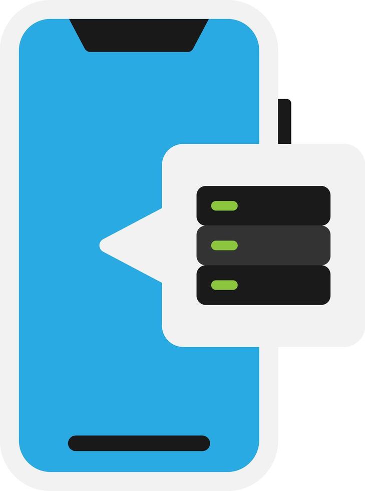 Apps Data Storage Server vector