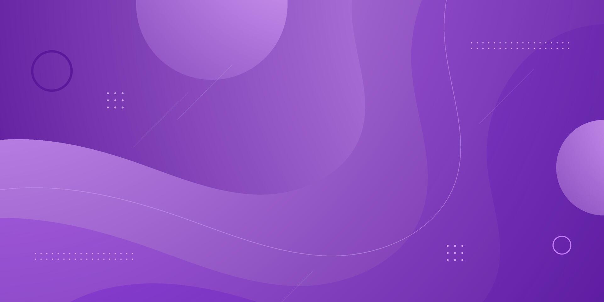 Abstract colorful purple wave fluid background. Simple wave pattern banner background. Trendy shapes minimal background design. vector