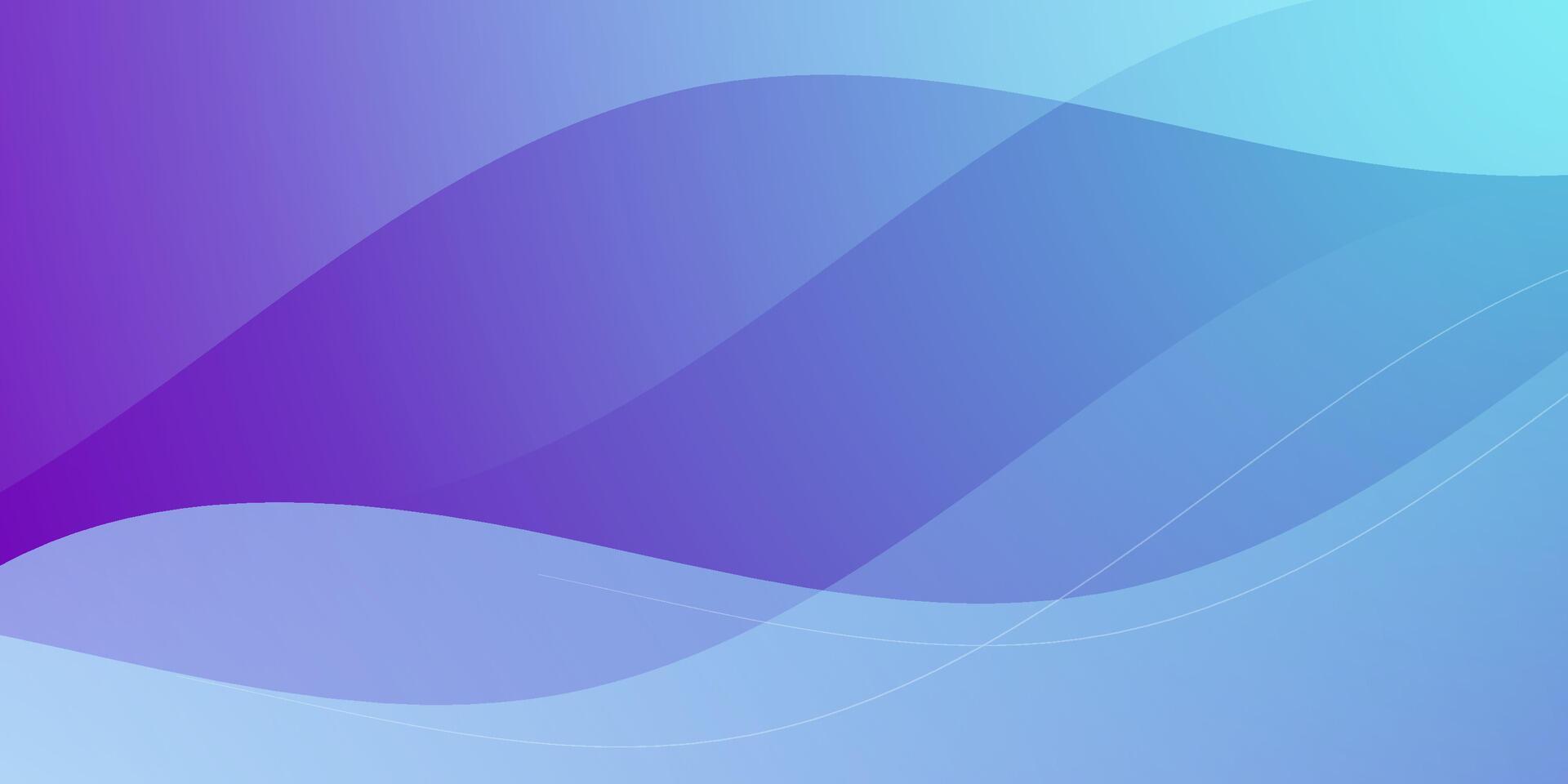 Abstract colorful blue and purple gradient wave background. Simple wave fluid liquid pattern background. vector