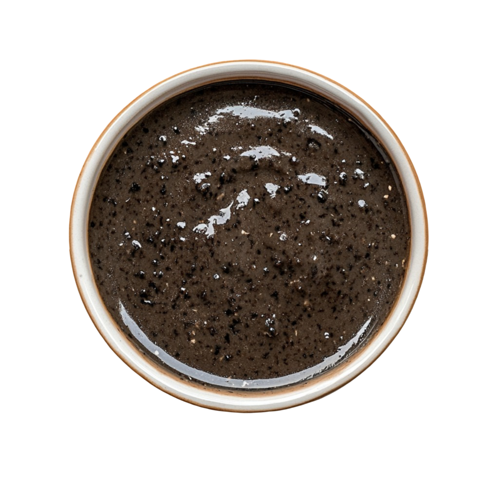 Rich Brown Sauce Served In Bowl With Transparent Background png