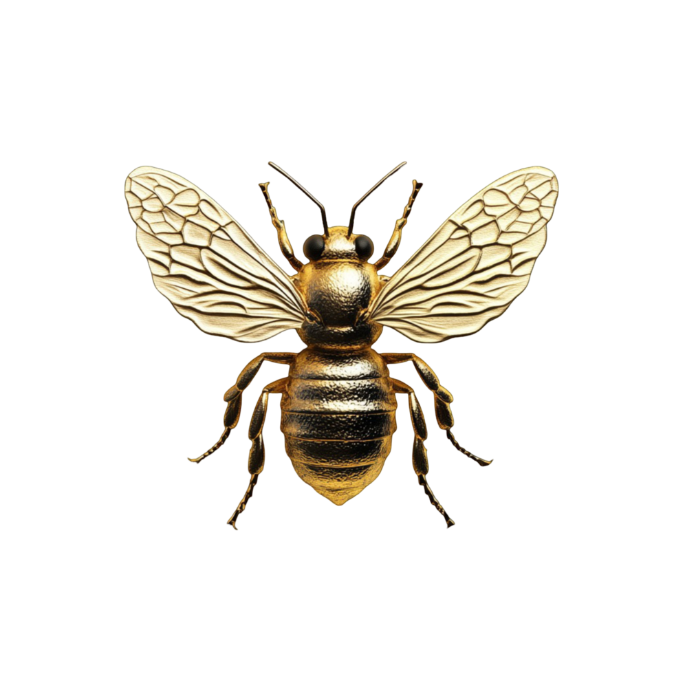 Realistic Flying Bee Isolated for Design Use png