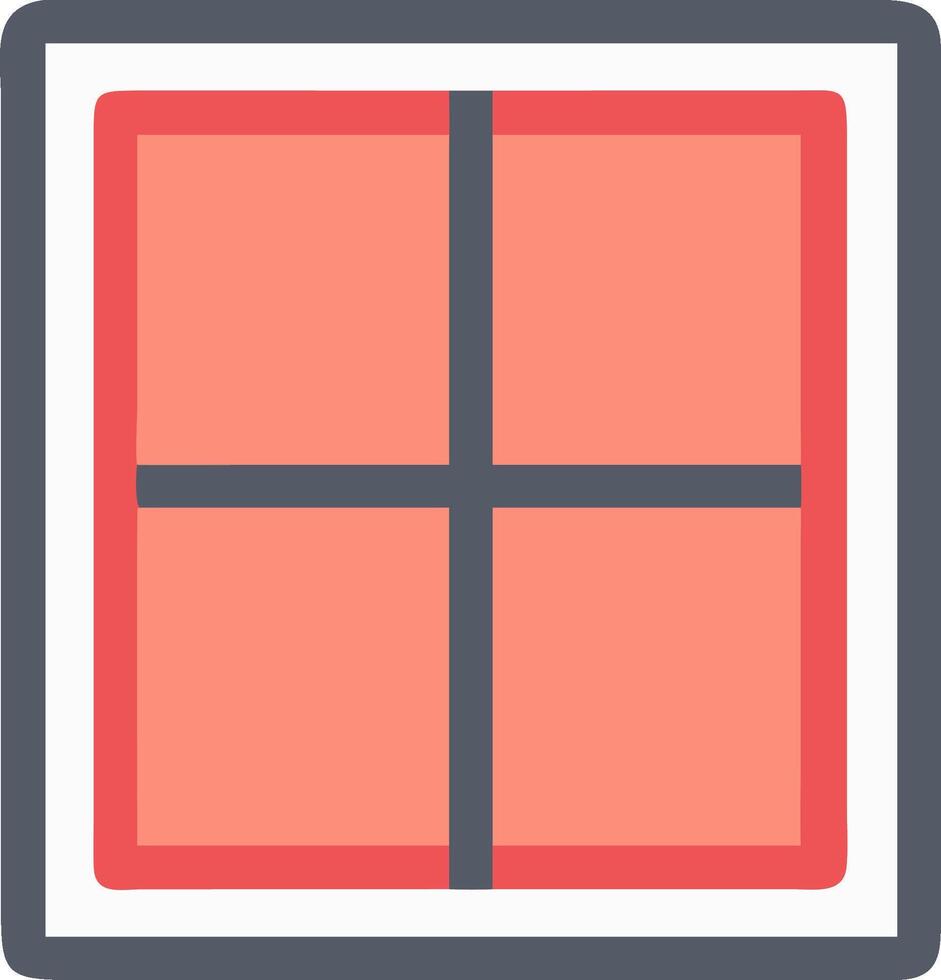 Colorful abstract window illustration representing design and architecture elements vector
