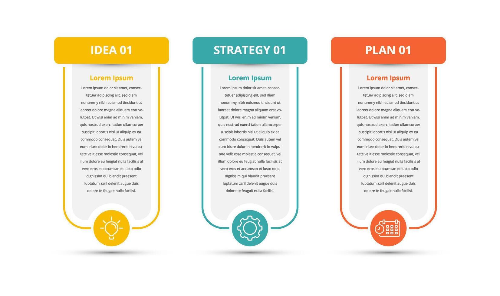 Infographic design template. 3 step workflow design for poster, brochure, presentation. vector