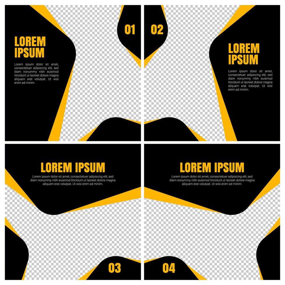 Minimal social media template. social media template pack to promote brand and advertise on different social media channels. Editable designs for promotion. templates for modern vector
