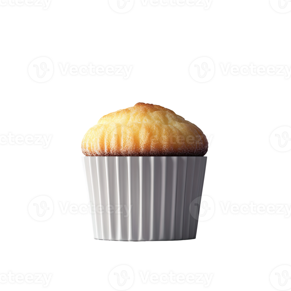 A muffin is shown in a white cup png