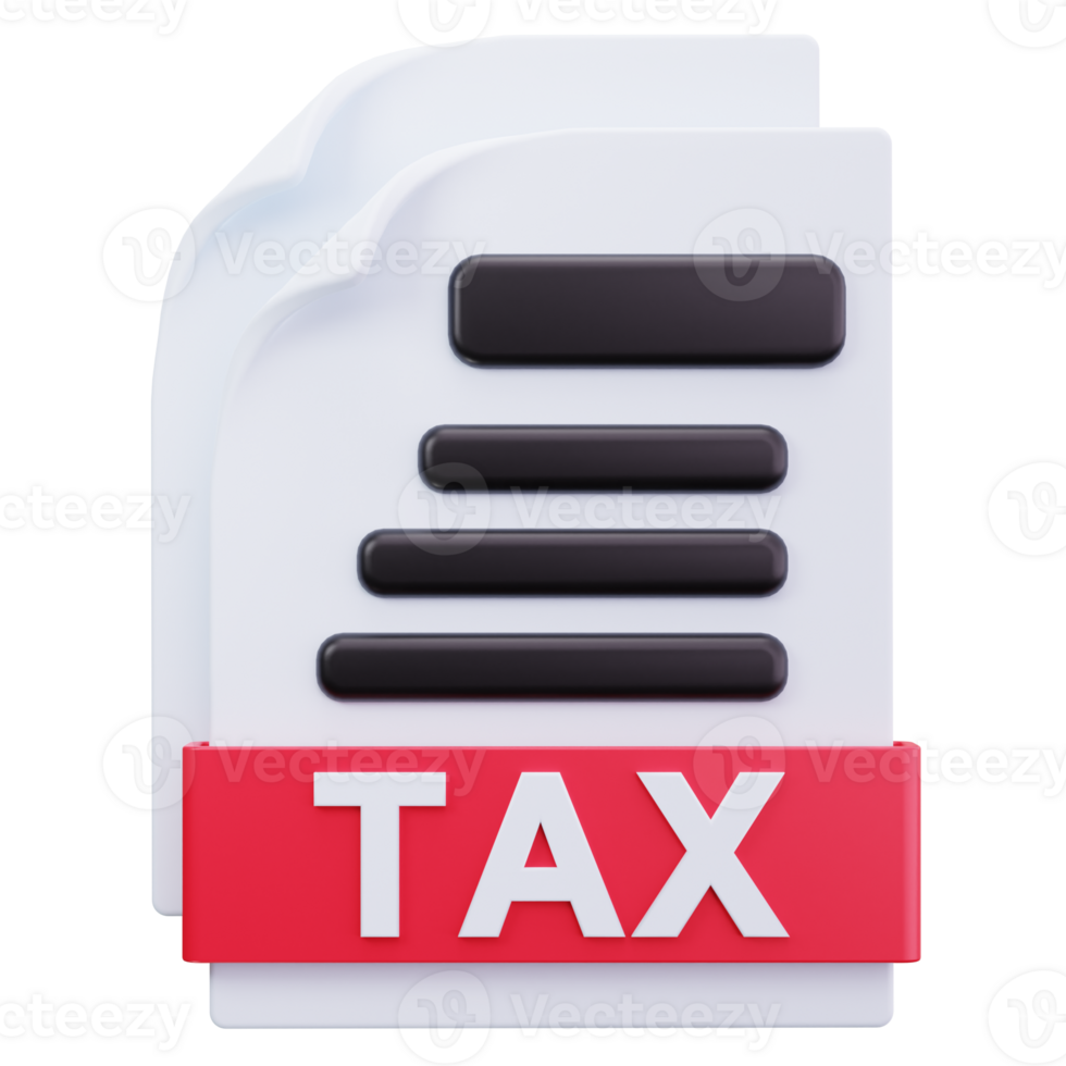 3D Icon Tax Form Sheet png