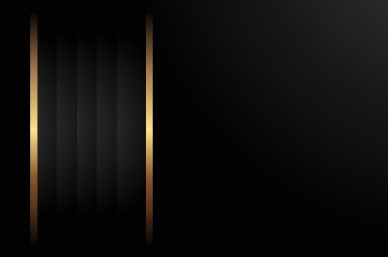 Minimalist Abstract Background in Luxury Gold and Black Theme vector