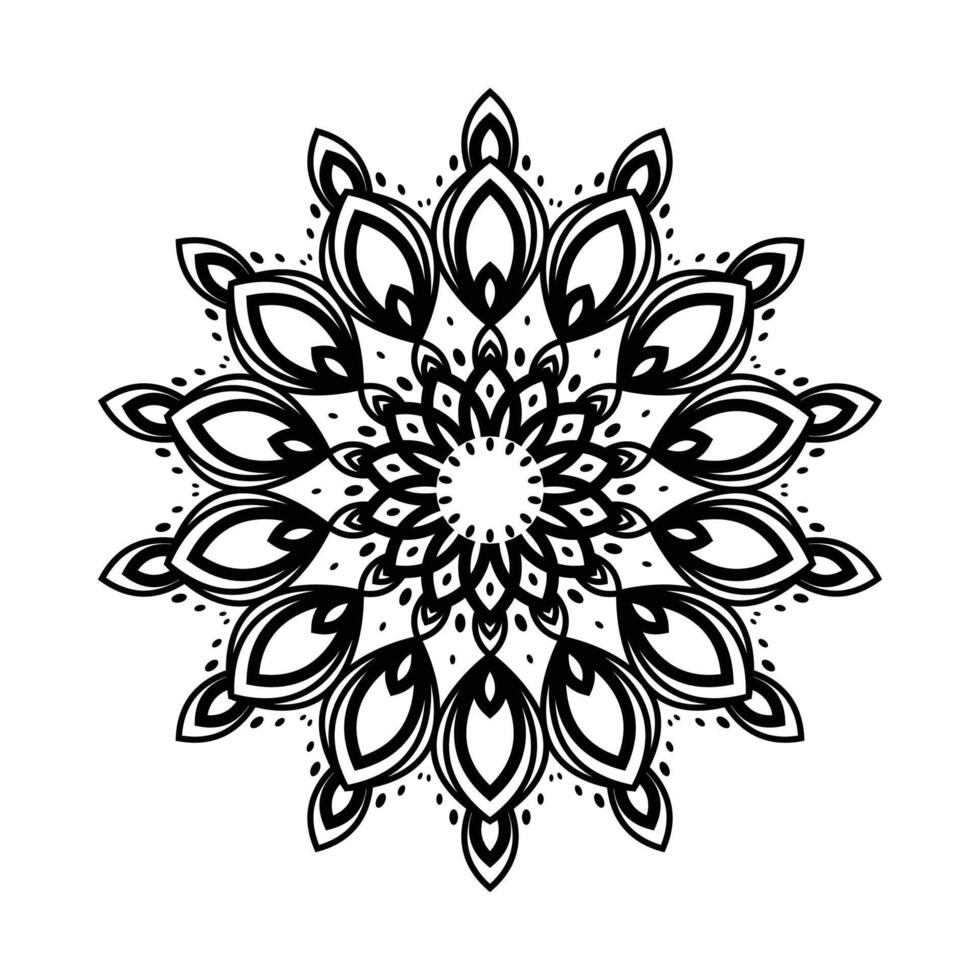 Floral Mandala Motif Elegant and Luxurious Ornament vector
