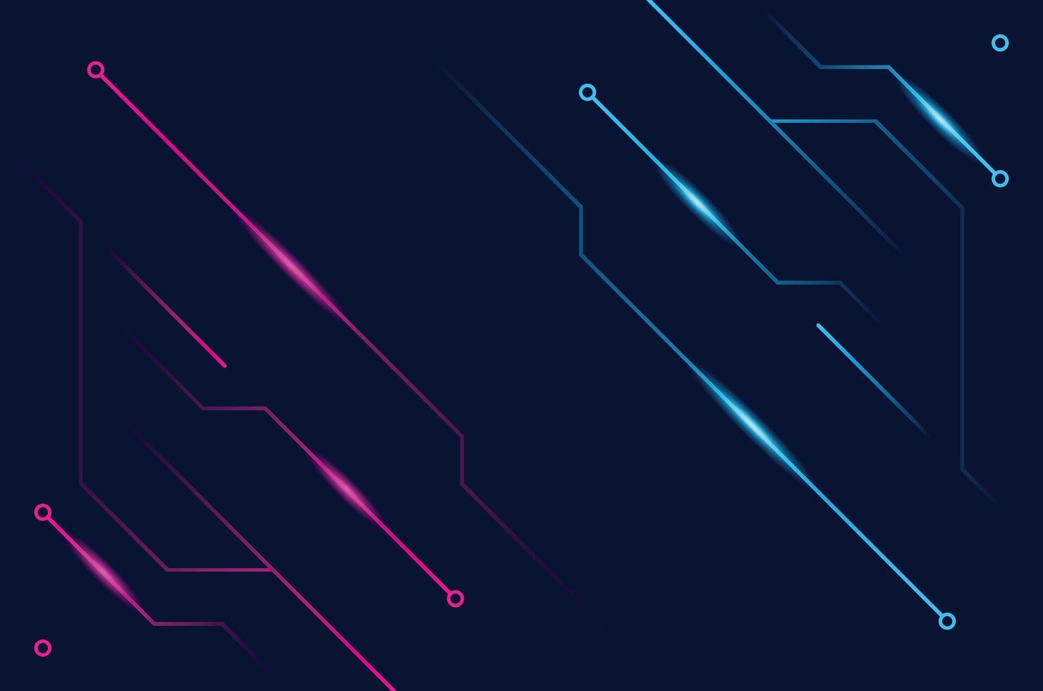 Digital Innovation Theme Futuristic Technology Background Design vector